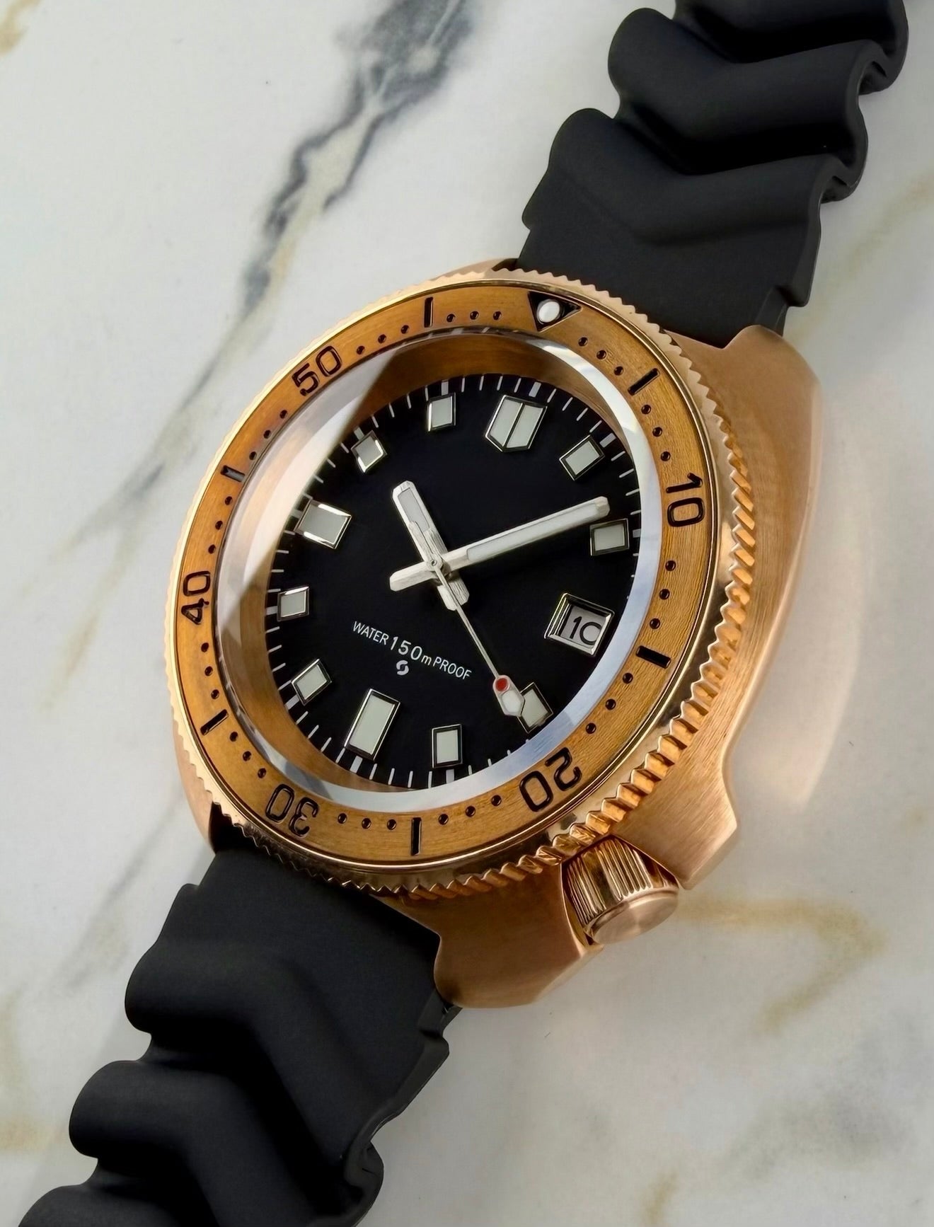 Bronze NH35 Dive Watch - 44mm Captain Willard 6105 Style (Seiko Movement)